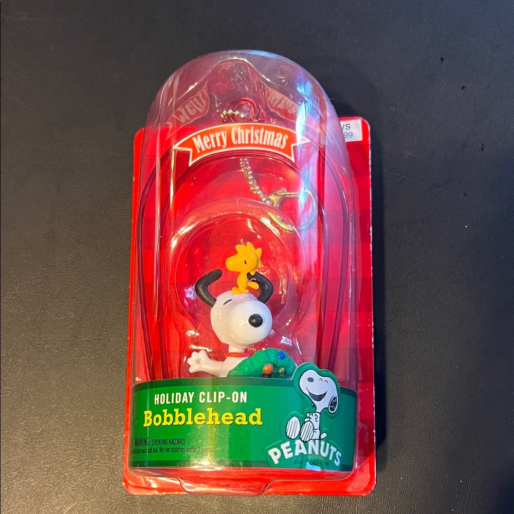 Peanuts Snoopy Festive Bobblehead with Red and Green